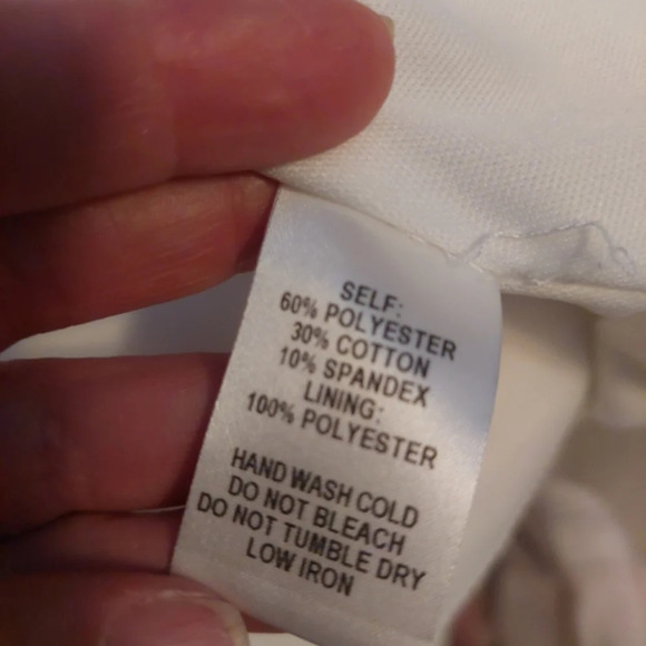 LuLu's Ivory white ponte knit Stretch Fit & Flare high low dress. M - Picture 8 of 9